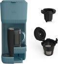 BELLA Single Serve Coffee Maker - Brews 6oz to 14oz with Adjustable Drip Tray