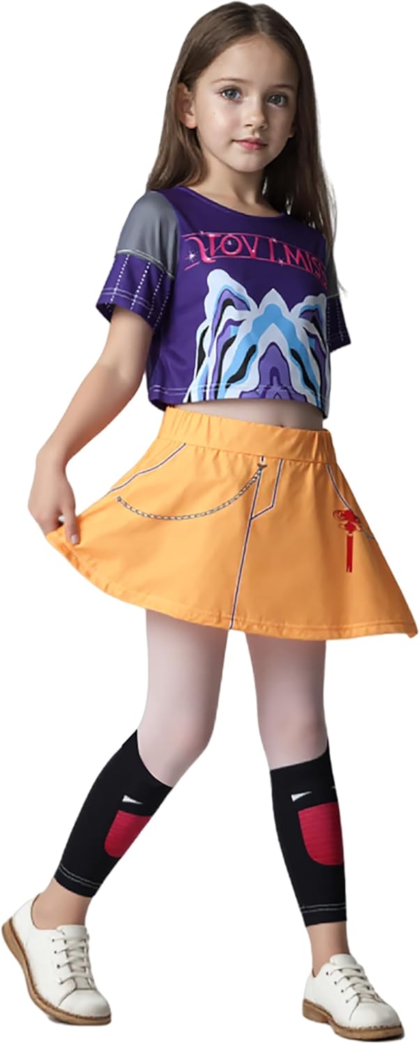 Children's Pop Singer Stage Costumes for Girls' Halloween Fun