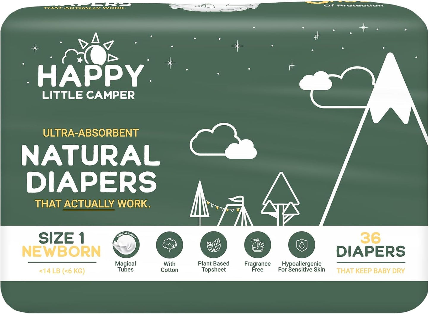 Ultra-Absorbent Hypoallergenic Baby Diapers - Sensitive Skin Safe!