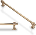 12-3/5 in Champagne Copper Cabinet Handles 6 Pack - Solid Zinc Pulls