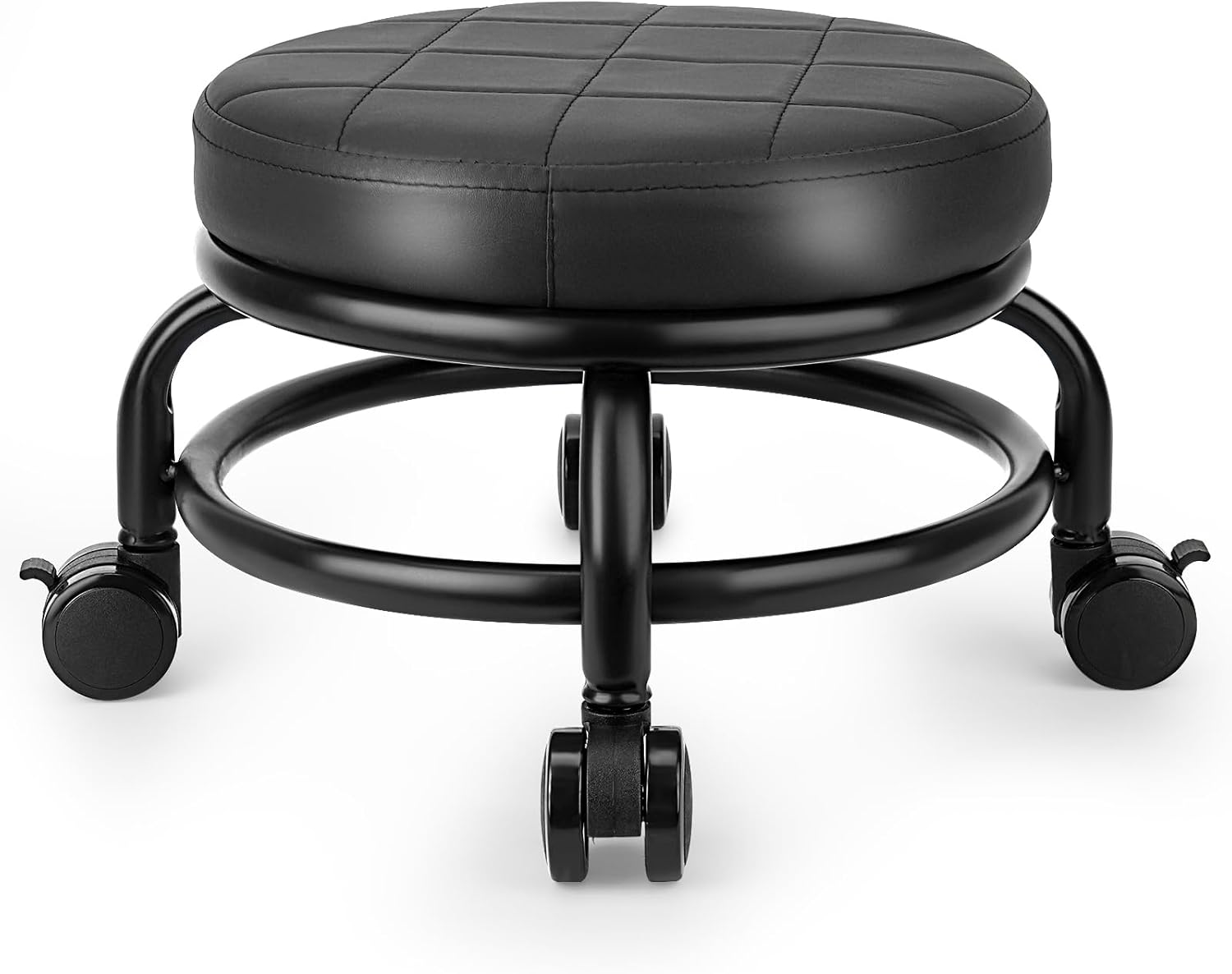 Low Roller Stool for Home Office Garage - Ergonomic Design
