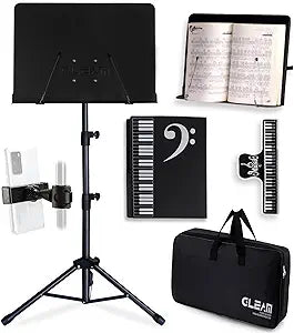 GLEAM Sheet Music Stand - Versatile 5 in 1 Desktop Stand