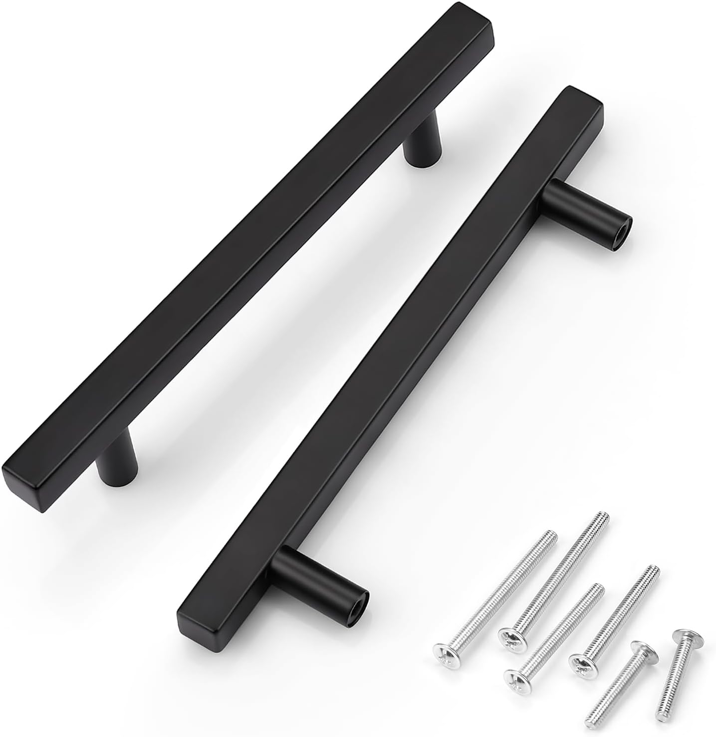 KNOBWELL 20 Pack 5 inch Black Cabinet Pulls for Modern Homes