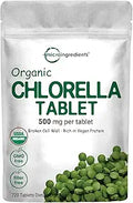 Organic Chlorella Tablets 500mg, 720 Tabs - Pure Green Superfood