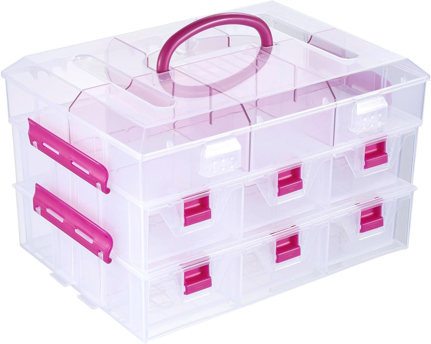 MyGift 11 Inch Clear Arts and Crafts Stackable Container Review