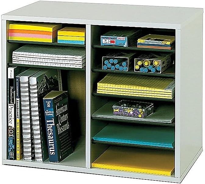 Safco Literature Organizer with 12 Compartments for Office Use