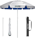 G4Free Heavy Duty Beach Umbrella with UPF 50+ - Large 6.5 ft Shade