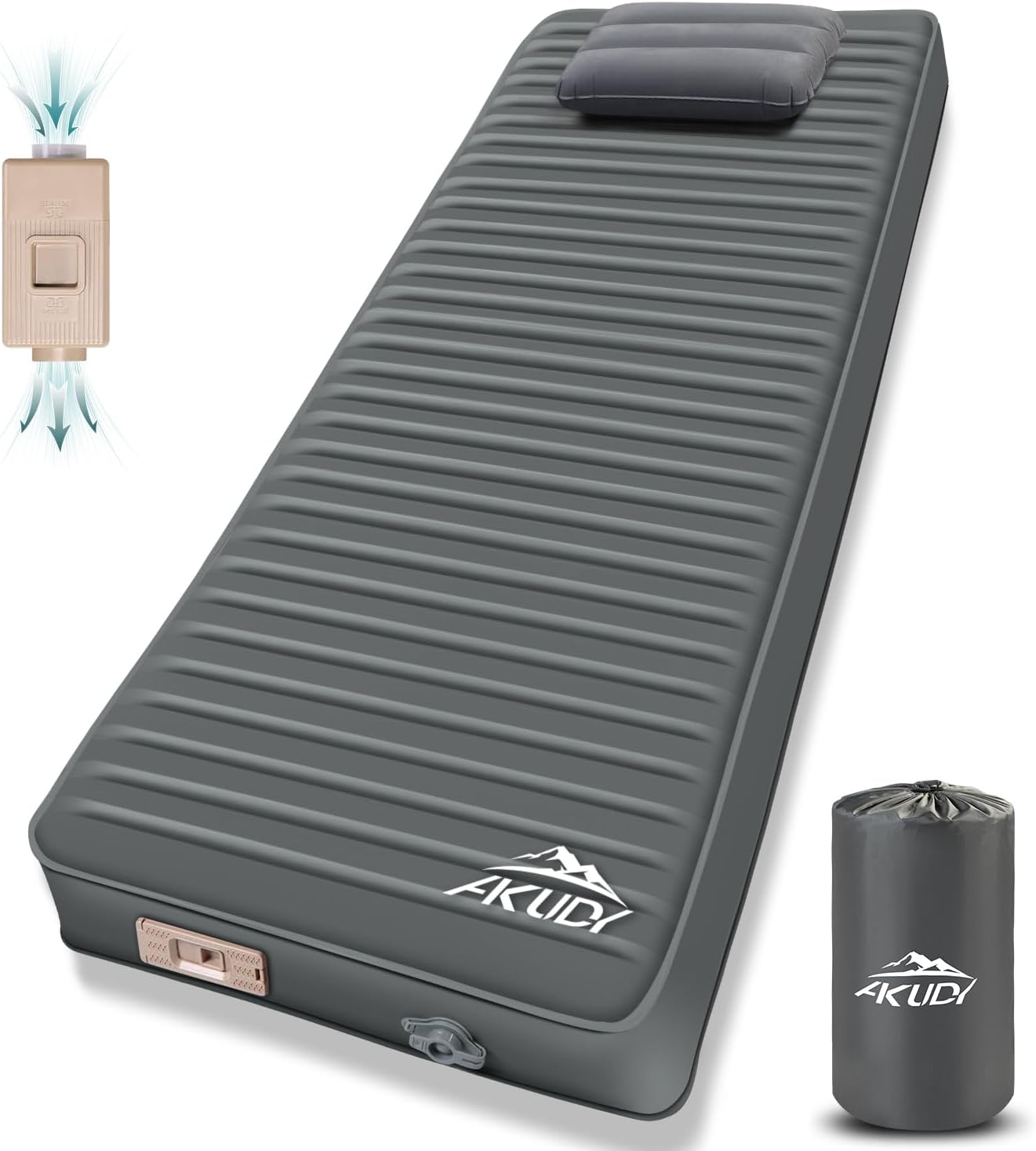 Self Inflating Sleeping Pad with Electric Pump for Camping