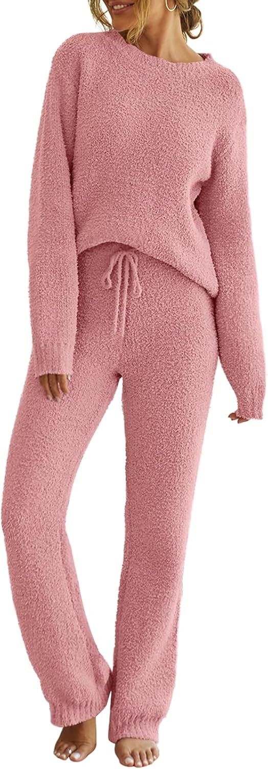 Cozy Fleece Pajama Sets for Women - Perfect Fall Lounge Wear
