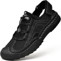 Mens Closed Toe Leather Sandals for Men - Breathable Casual Summer