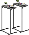 TUTOTAK C Shaped End Table Set of 2 - Tall Sofa & Bedside Table