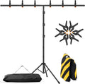 T-Shape Portable Backdrop Stand 8x5.2ft Adjustable Photo Background
