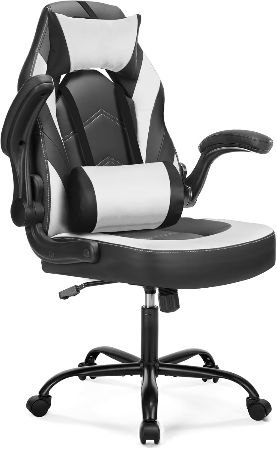 DUMOS Ergonomic Gaming Office Desk Chair with Flip-up Armrests
