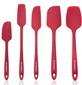 Silicone Spatula Set 5 Piece Heat Resistant 600F - Durable Mixing