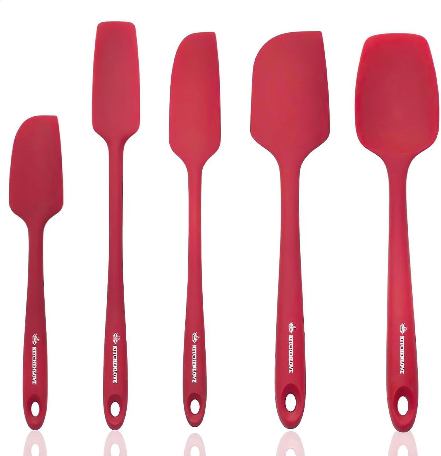 Premium 600F Heat Resistant Silicone Spatula Set for Cooking