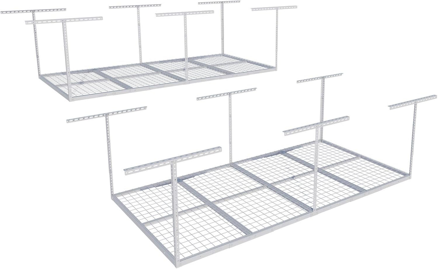 FLEXIMOUNTS 4x8 Overhead Garage Storage Rack for Maximum Space
