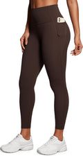 Butterluxe Workout Leggings Pockets 25in - High Waisted Yoga Pants
