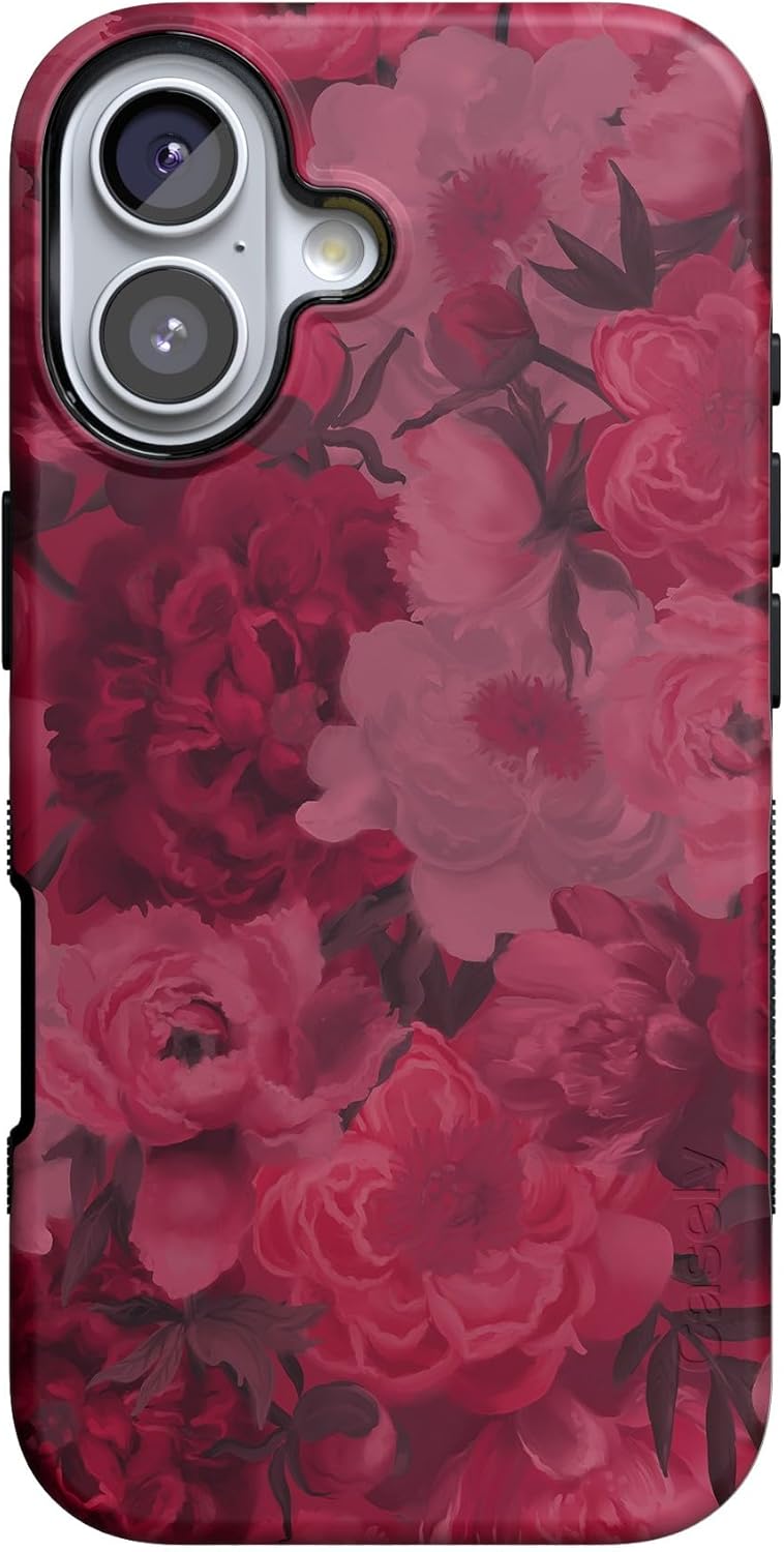 Casely iPhone 17 Case - Moody Floral Design with MagSafe