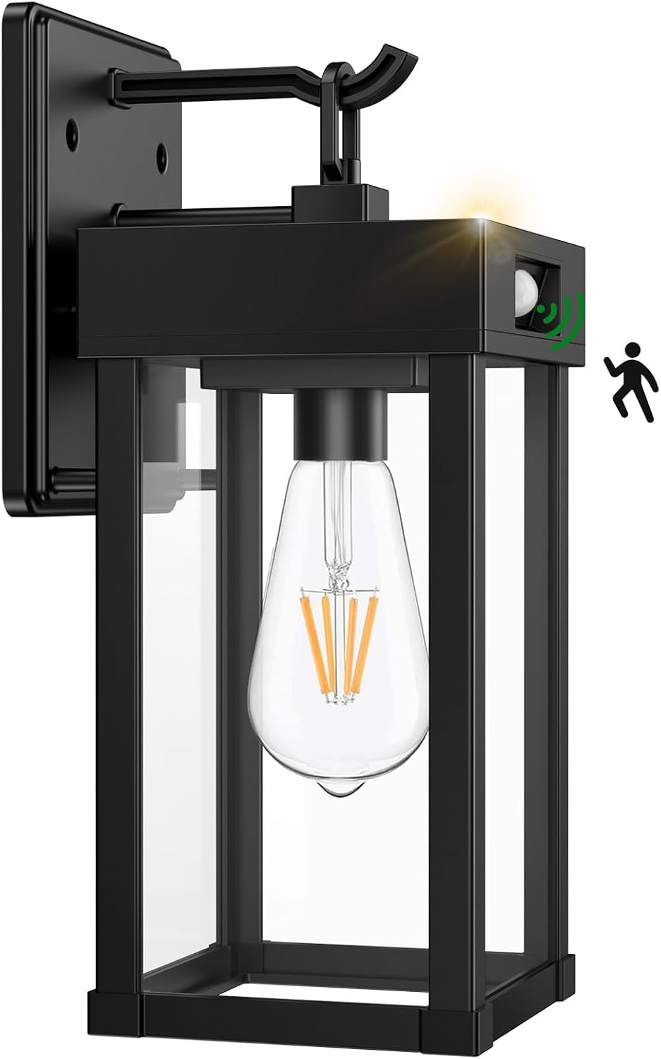 Auzev Outdoor Solar Wall Lights with Motion Sensor for Home