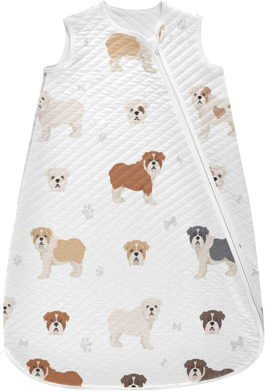 vvfelixl Sleep Sack for Newborn Babies - Bulldog Design Blanket