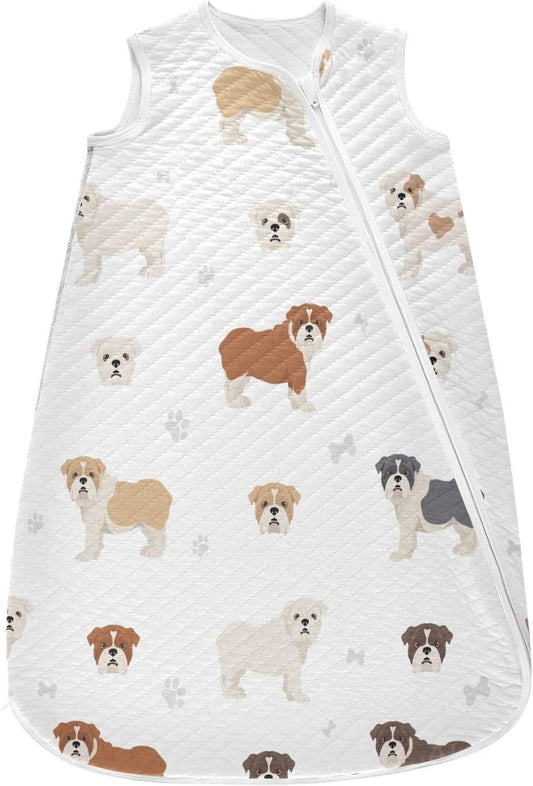 vvfelixl Sleep Sack for Newborn Babies - Bulldog Design Blanket