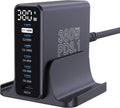 URVNS 380W USB C Charger GaN III 7-Port Station - High-Power Hub
