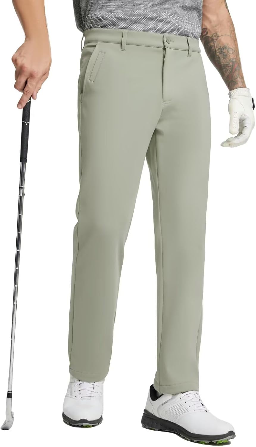 M MAELREG Golf Fleece Lined Pants for Men - Insulated Comfort