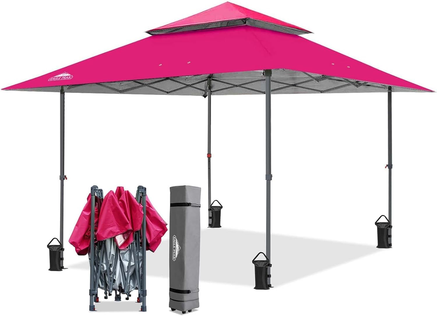 EAGLE PEAK 13x13 Pop Up Canopy Tent for Easy Outdoor Setup