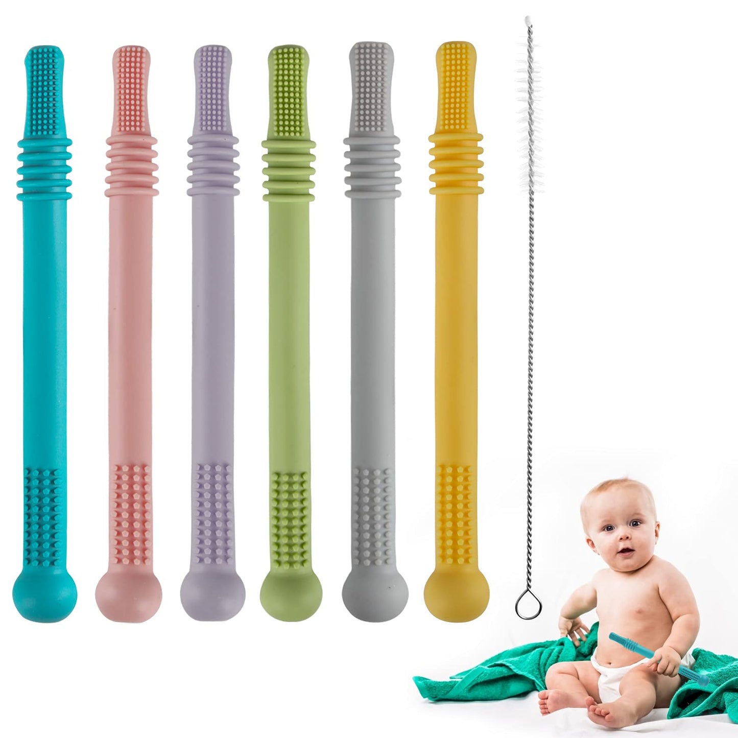 BPA-Free Teething Tubes for Babies