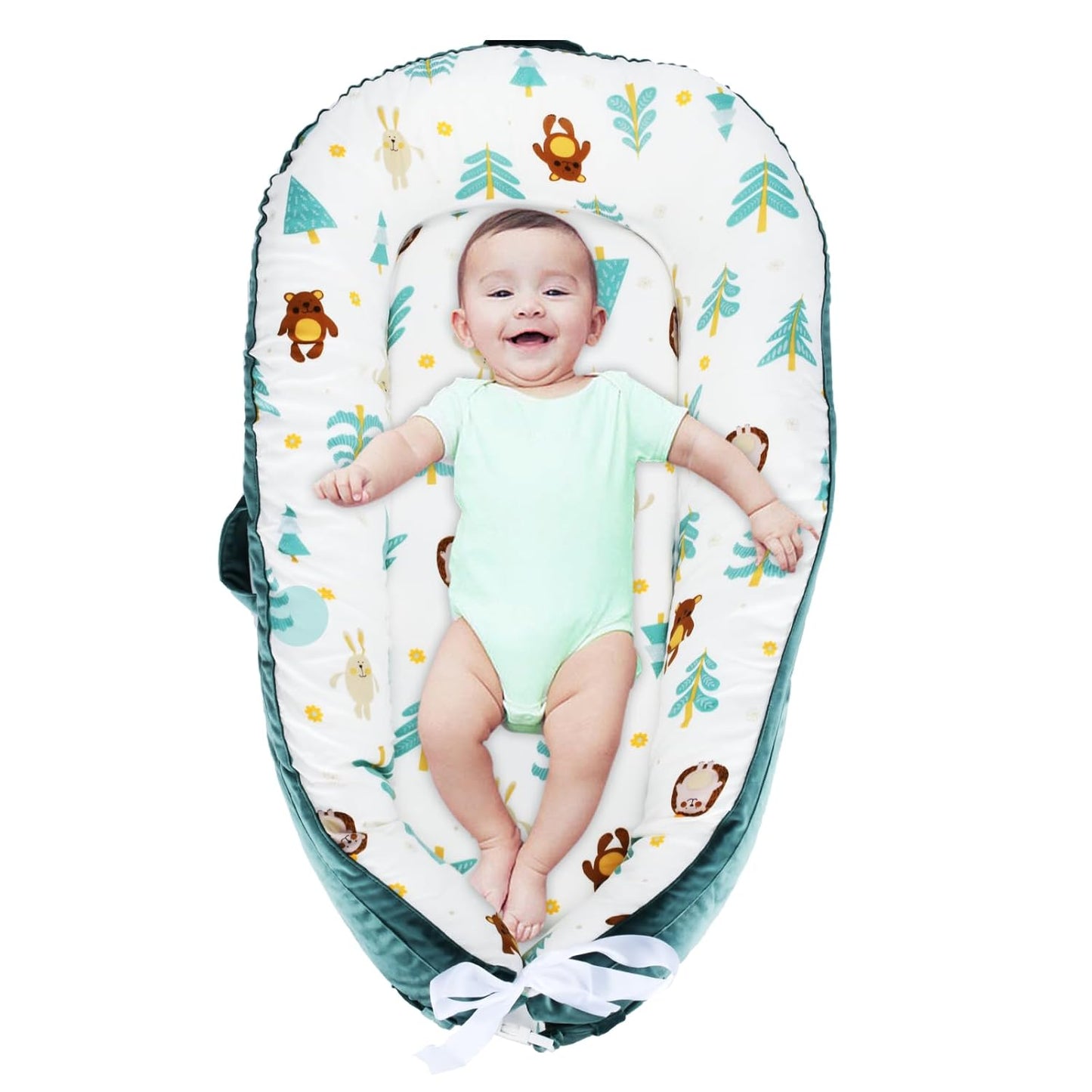 Organic Bamboo Baby Lounger for Cool Comfort