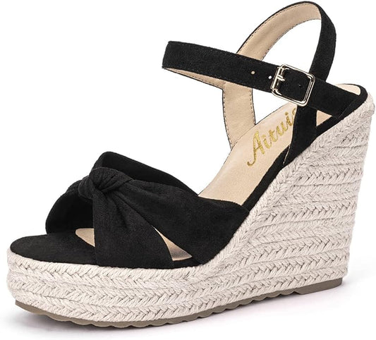 Aituis Platform Espadrille Wedge Sandals for Women Summer Style