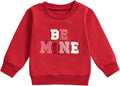 Toddler Girl Valentines Outfit Kiss Me Sweatshirt Pullover - Cute
