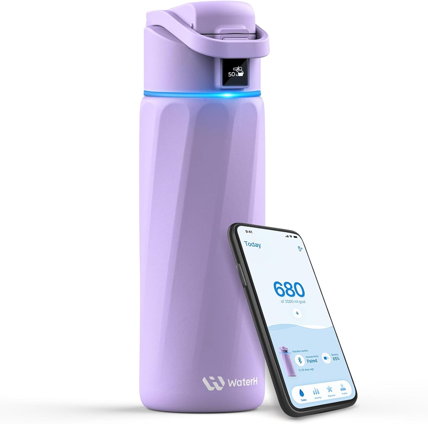 Boost Smart Water Bottle with Reminder to Drink Water, 24oz