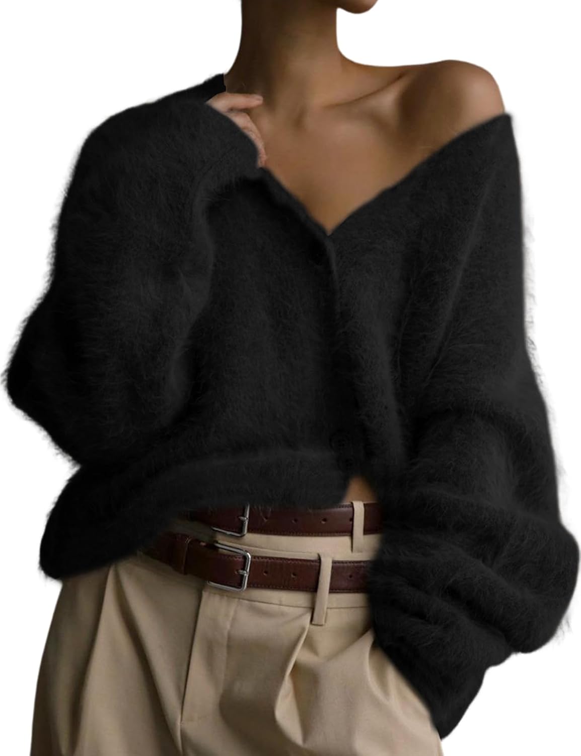 Yimoon Womens Fuzzy Cardigan Sweater for Trendy Style 2025