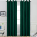 Yakamok 96 in Dark Green Blackout Curtains - Room Darkening Panels
