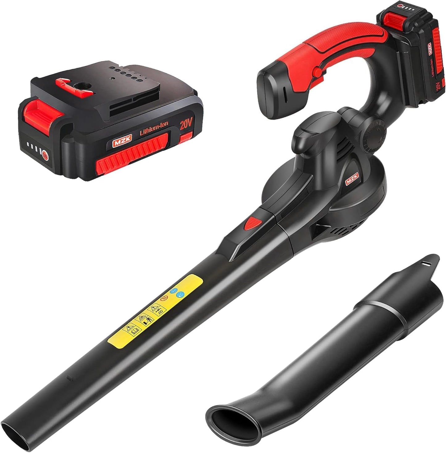 MZK Cordless Leaf Blower for Lawn Care and Patio Cleaning
