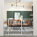 Extra Wide Pressure Mounted Baby Gate Walk Through - Auto Close Safety