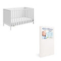 Graco Theo Crib and Mattress Nursery Pack (White) - Convertible 3-in-1