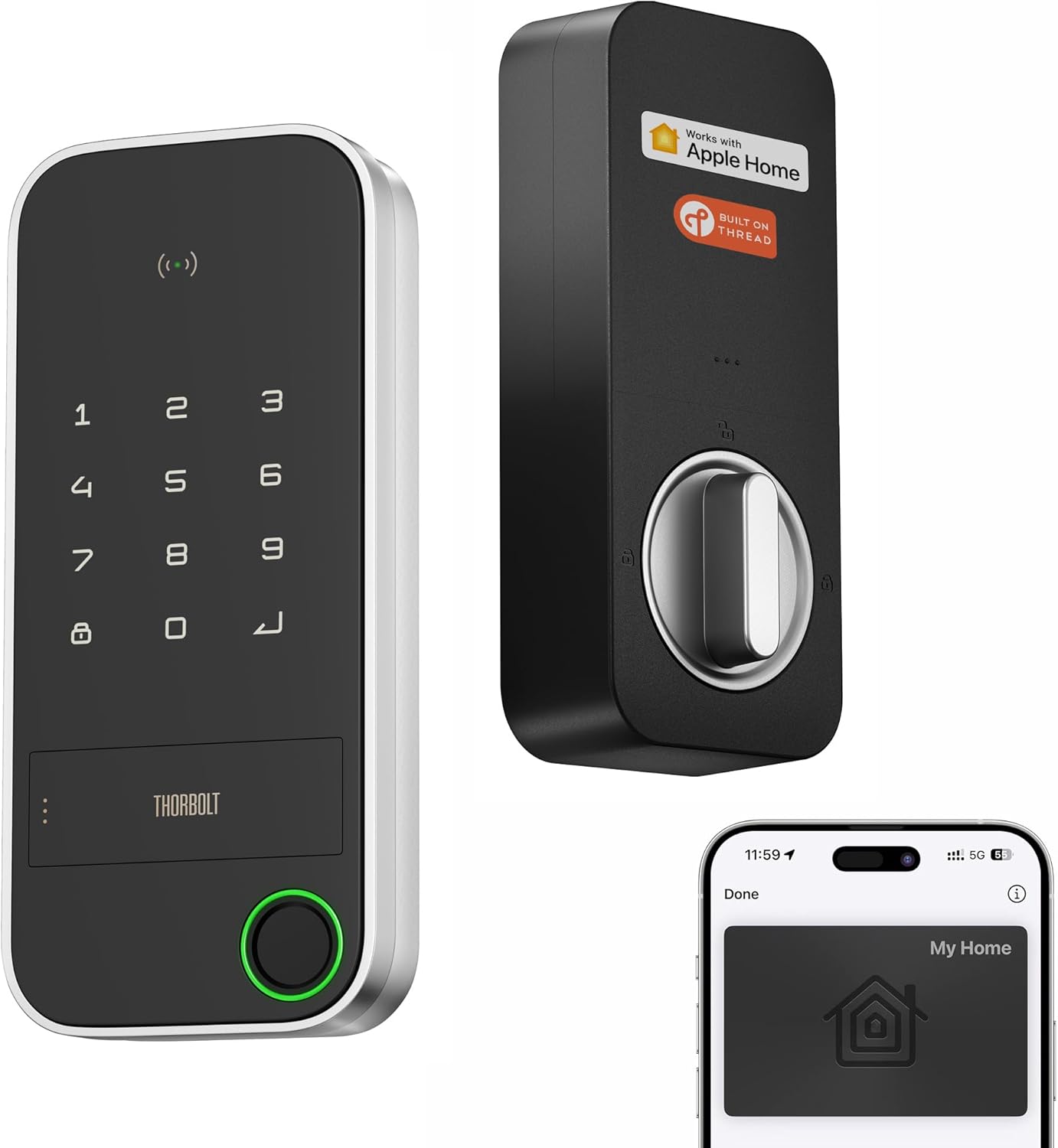 X1 Smart Keyless Entry Door Lock with Fingerprint Technology