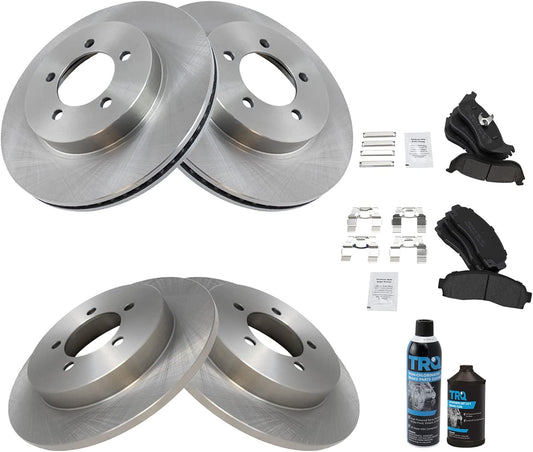 TRQ Brake Pad & Rotor Kit for 2002-2005 Ford Explorer Vehicles