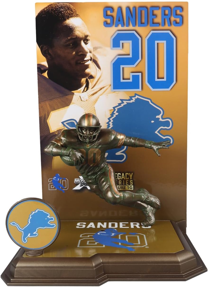 Barry Sanders Detroit Lions 7 Figure - Gold Label