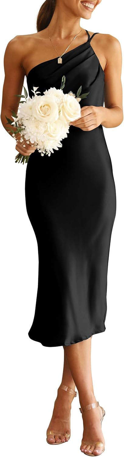 Stunning Women's Midi Satin Dress for Summer Events and More