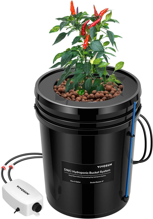 DWC Hydroponics Grow System with Top Drip Kit for Fast Growth