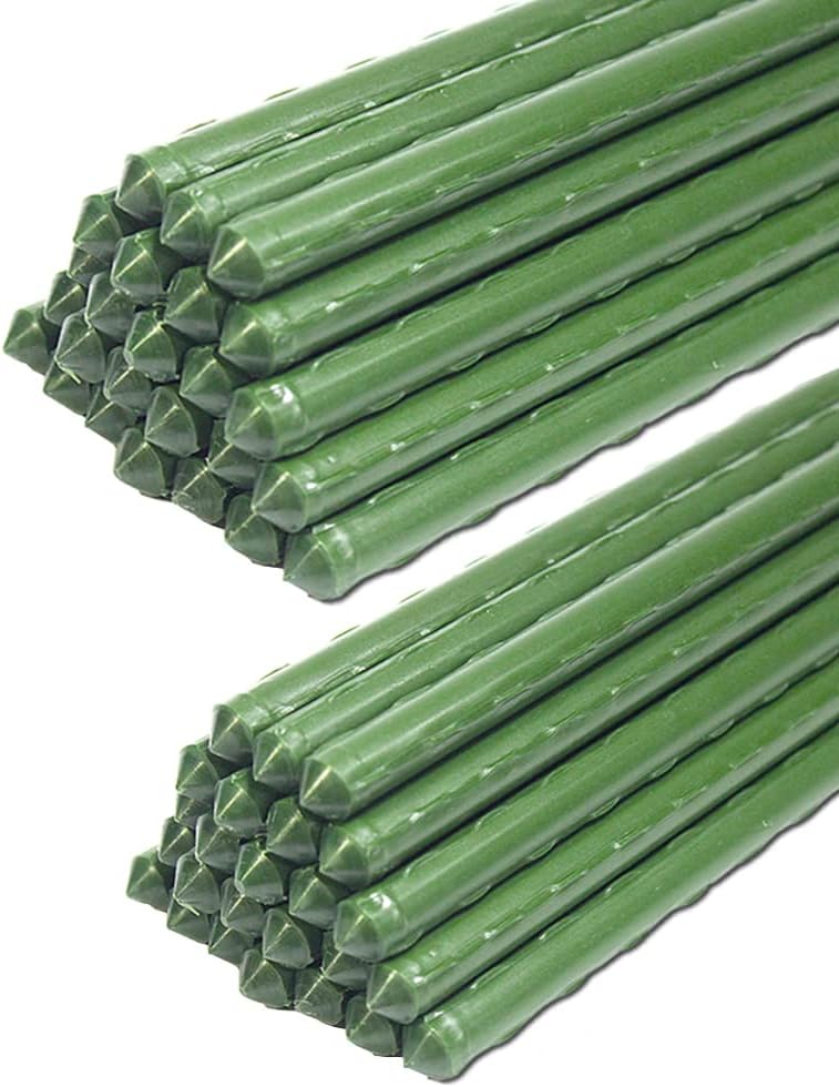 Sturdy Metal Garden Stakes for Tomato Cages and Plant Support