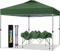 10ftx10ft Pop up Canopy Tent Green - 100 Sq. Ft Shade Shelter