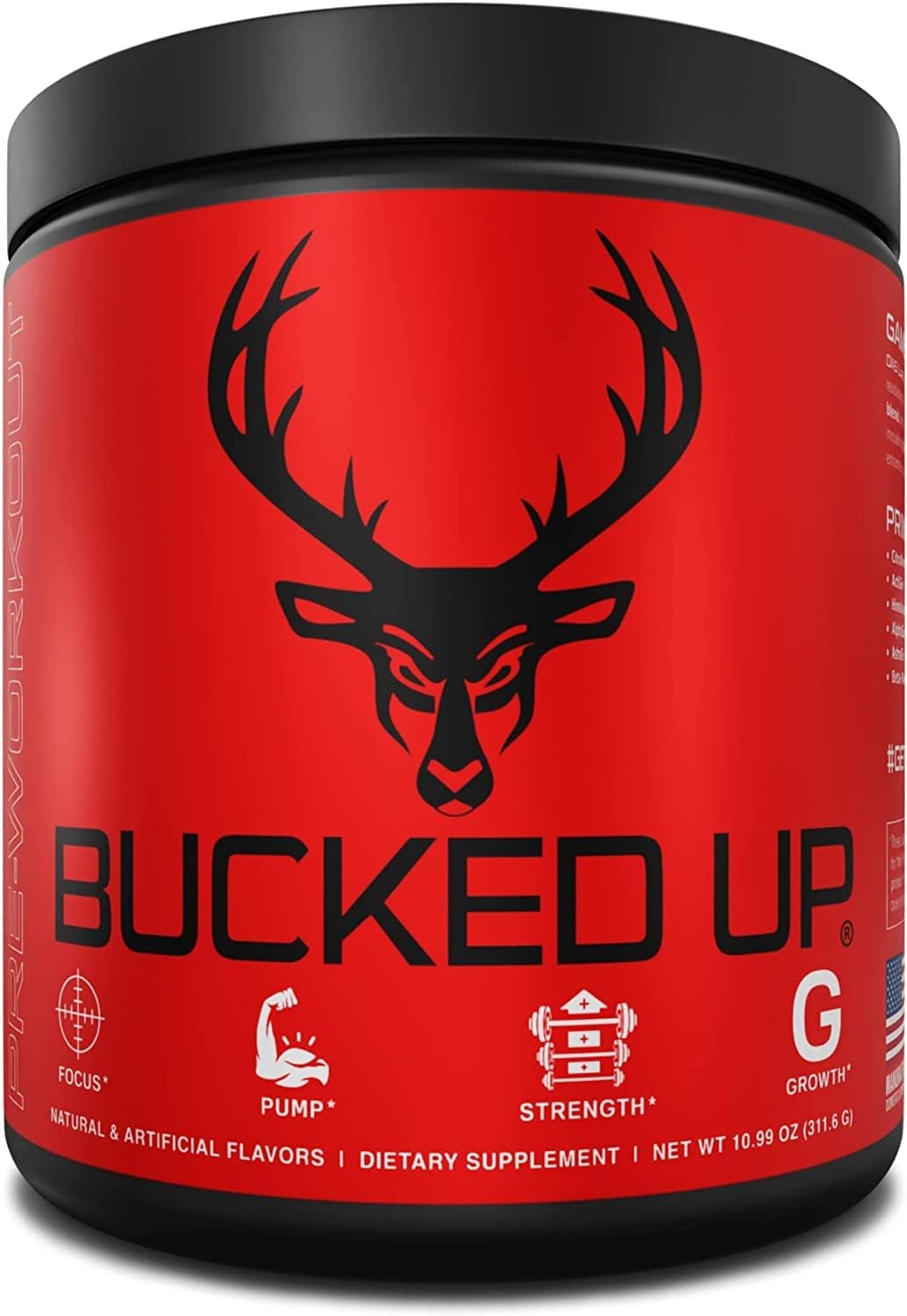 Bucked Up Pre Workout with Citrulline and Beta Alanine for Energy