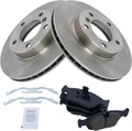 TRQ Front Brake Pad & Rotor Kit Compatible with 98-00 BMW - Quiet