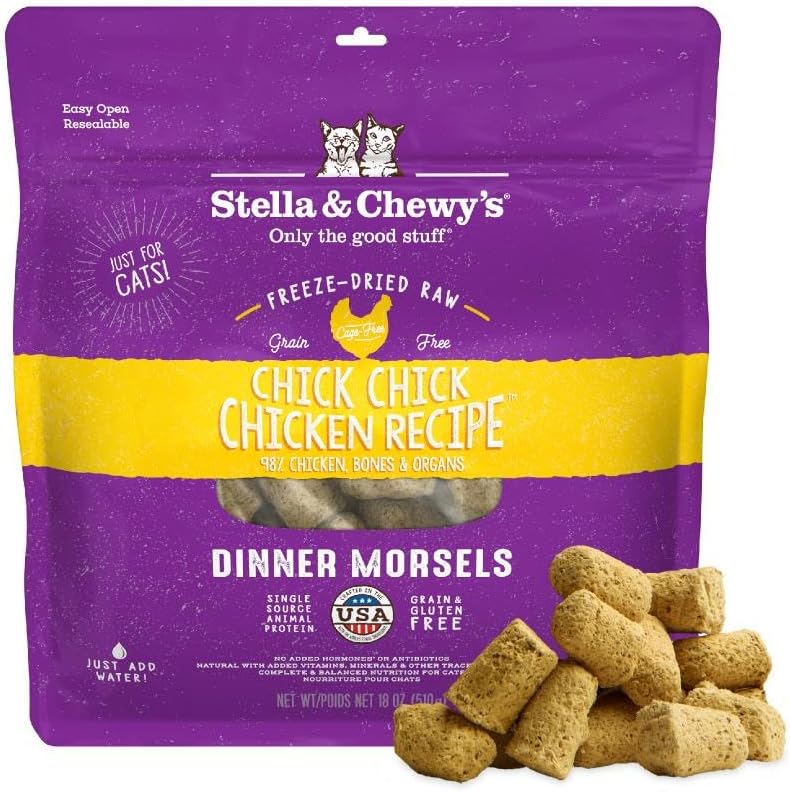 Freeze-Dried Raw Cat Dinner Morsels - Premium Chicken Recipe
