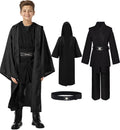 Kids Jedi Costume Cloak Robe Tunic Hooded Outfit for Halloween