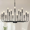 Black Chandeliers for Dining Room Light Fixture Over Table - Modern